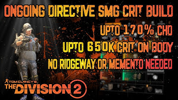 The Division 2 "THIS ONGOING DIRECTIVE BUILD IS JUST SO MUCH FUN" Bleed and Burn at once...!!!