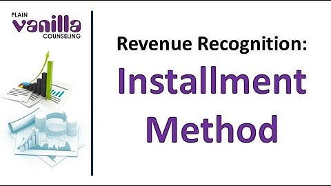 AFS (13): Installment and Cost Recovery Revenue Recognition Methods