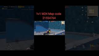 #1v1 M24 map code 21554764 #wow create #pubgmobile #pakistan #gaminglife #bgmi #gamingshorts