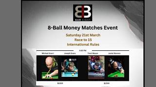 Bar 8 - Money Matches Event - Michael Scerri v Joseph Evans & Trent Mason v Jamie Stevens