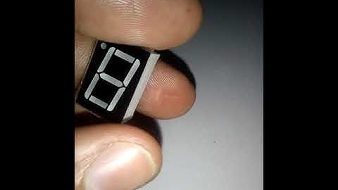 Display de 7 segmentos catodo ou anodo comum