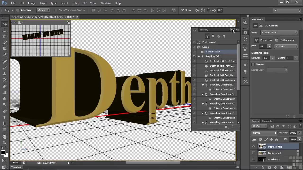 3D Modeling With Adobe Photoshop Tutorial Examining 3D Depth Of Field 3d-modeling-with-adobe-photoshop-tutorial-examining-3d-depth-of-field