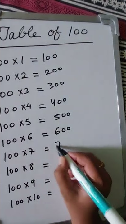 Table of 100|multiplication table of 100|100 times table @mathsscam