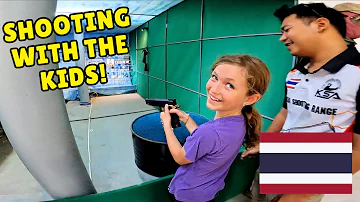 TAKING the KIDS to a THAILAND SHOOT RANGE and ATV PARK 🇹🇭