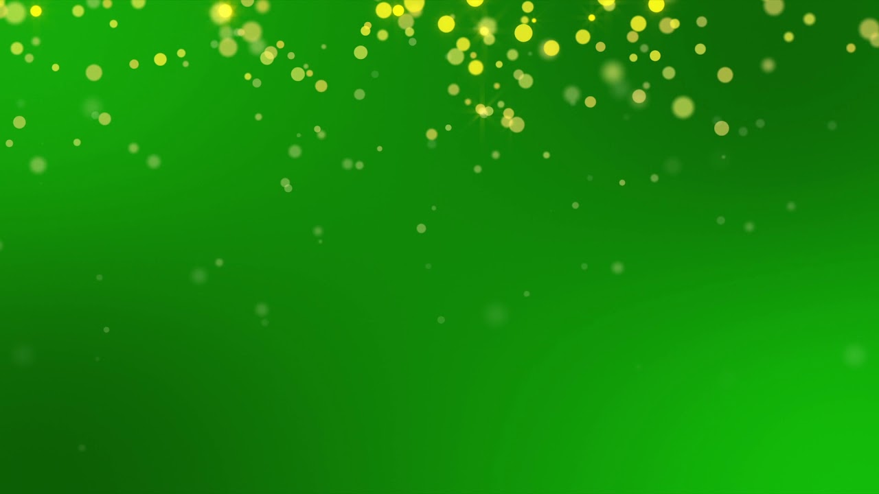 Green Gold Sparkles Background Loop - YouTube
