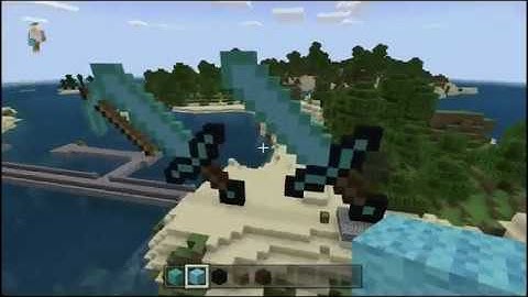 How to: PIXEL ART DIAMOND SWORD! (survival friendly) | Minecraft