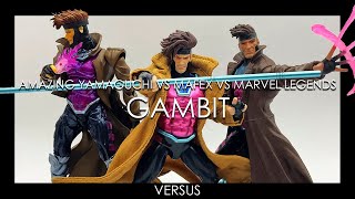 VERSUS - Gambit - Amazing Yamaguchi VS Mafex VS Marvel Legends