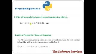 56  Python Natural and Fibonacci Programs in Telugu