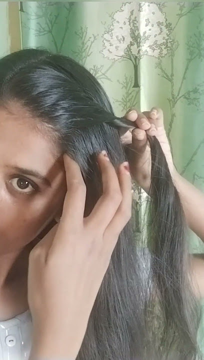 Front twisted hair style|easy hair style