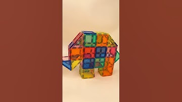 Magnetic tiles build ideas | how to build a elephant | tutorial ASMR