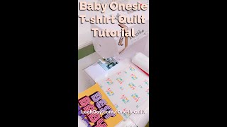 Sew Fast Make A Baby Clothes Quilt From Baby Onesies In 27 Seconds