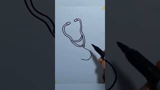 How To Draw a stethoscope #shorts #howtodraw #stethoscop