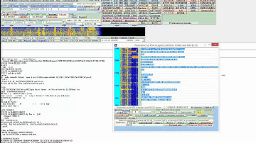 DEMO of Multipsk in "panaramic" mode and auto detect of "CQ CQ"