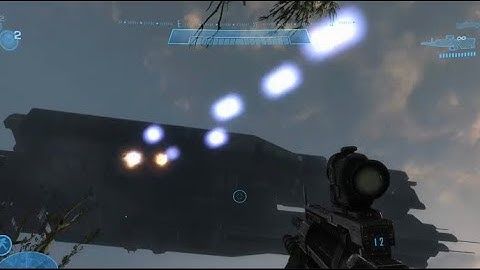 Glitched Frigate Turrets in the new MCC update (Halo: Reach)