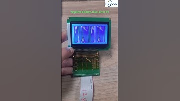 Manufacturer produces 12864 graphic dot matrix LCD module, blue. #electronic