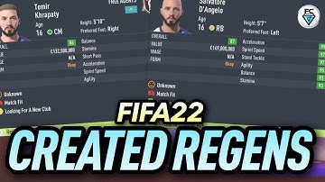 FIFA 22: CREATED REGENS