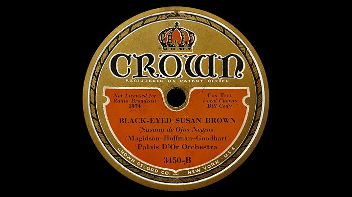 Black Eyed Susan Brown (1933)-Palais D'Or Orchestr...