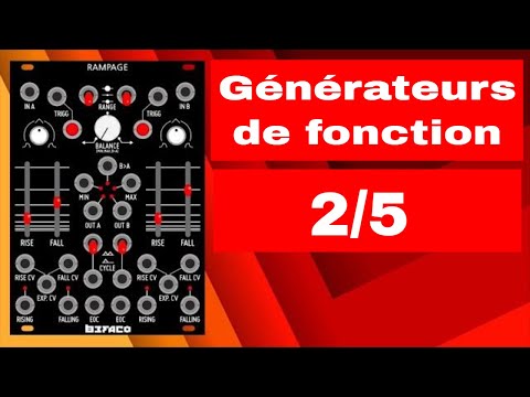 Les générateurs de fonction (Rampage , Maths, ou Delta-V) en 5 Vidéos et 20 Leçons, Partie 2/5