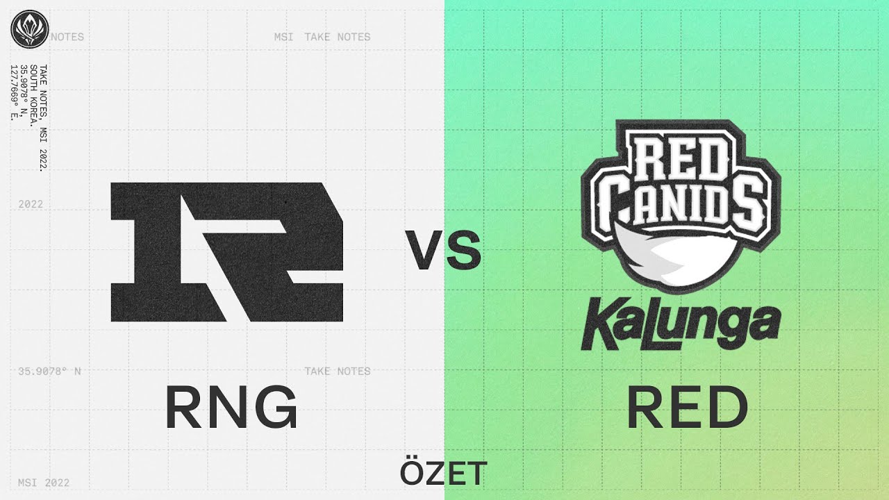 Royal Never Give Up (RNG) vs RED Canids Kalunga (RED) Maç Özeti | MSI 2022 Grup Aşaması 5. Gün