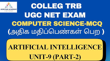 College TRB Exam 2025 | UGC NET EXAM | Artificial Intelligence(AI)  Concepts & MCQs Solving | Part2