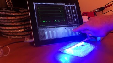 Animoog controls a RGB led via USB MIDI