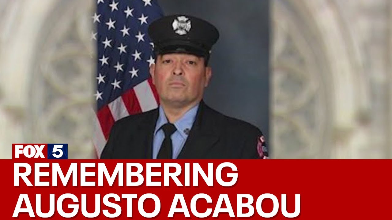 Augusto Acabou death: Mourners gather for funeral of firefighter killed in  Port Newark cargo ship fire - 6abc Philadelphia