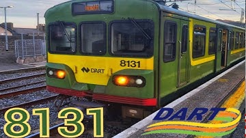 Onboard Ride on IÉ 8100/8300 Class DART Number 8131 from Greystones to Bray. 14/12/2021.