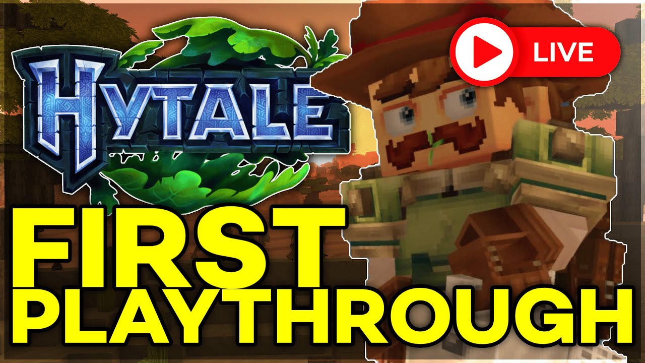 HYTALE IS OUT!! 😨 (FIRST PLAYTHROUGH)