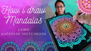 How I draw Mandalas | Using Autodesk SketchBook screenshot 5