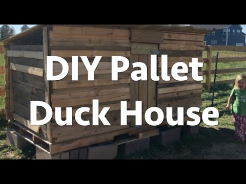 Pallet Duck House - YouTube