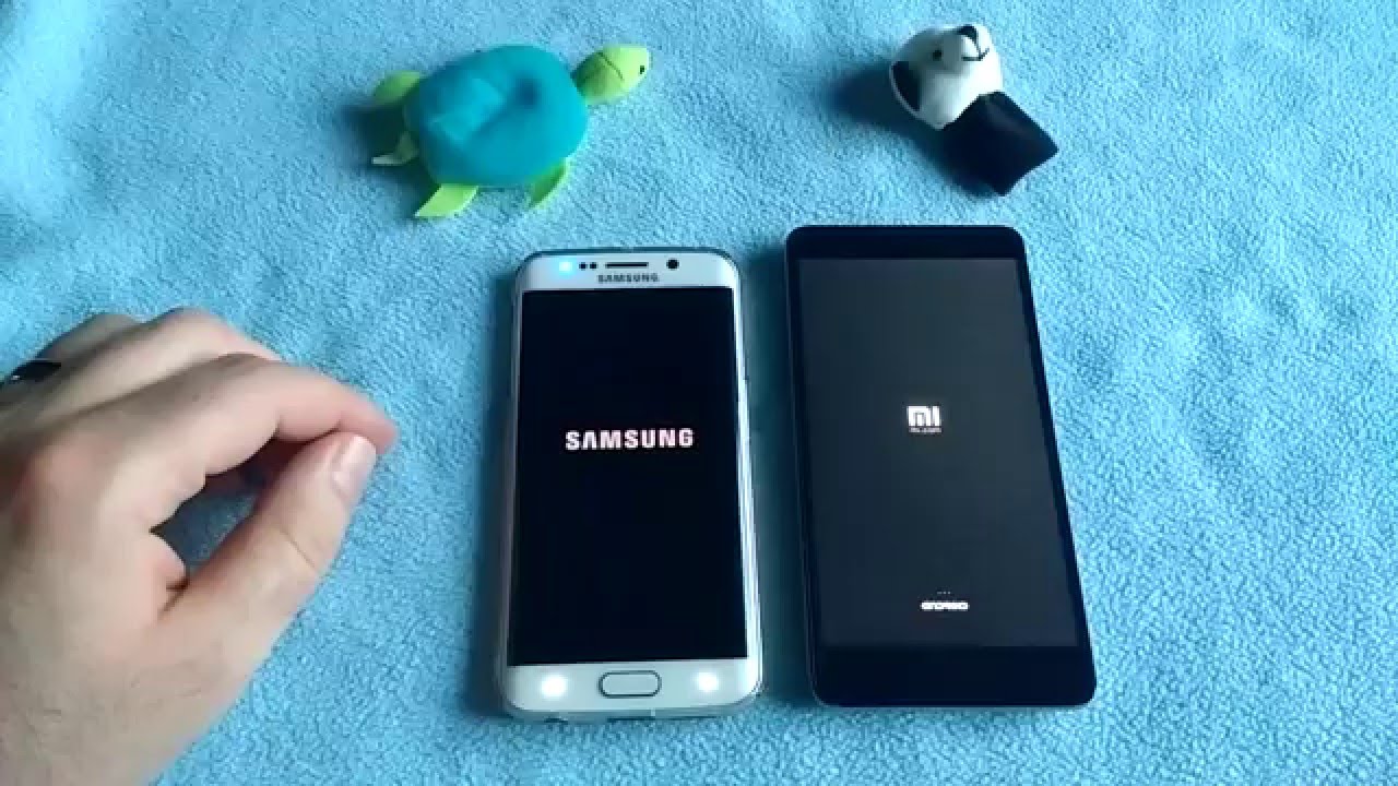 Xiaomi Redmi Note 3 vs Samsung Galaxy S6 edge: Power on/off test