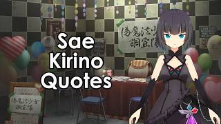 Quotes: Sae Kirino @MagiaUnionTranslations