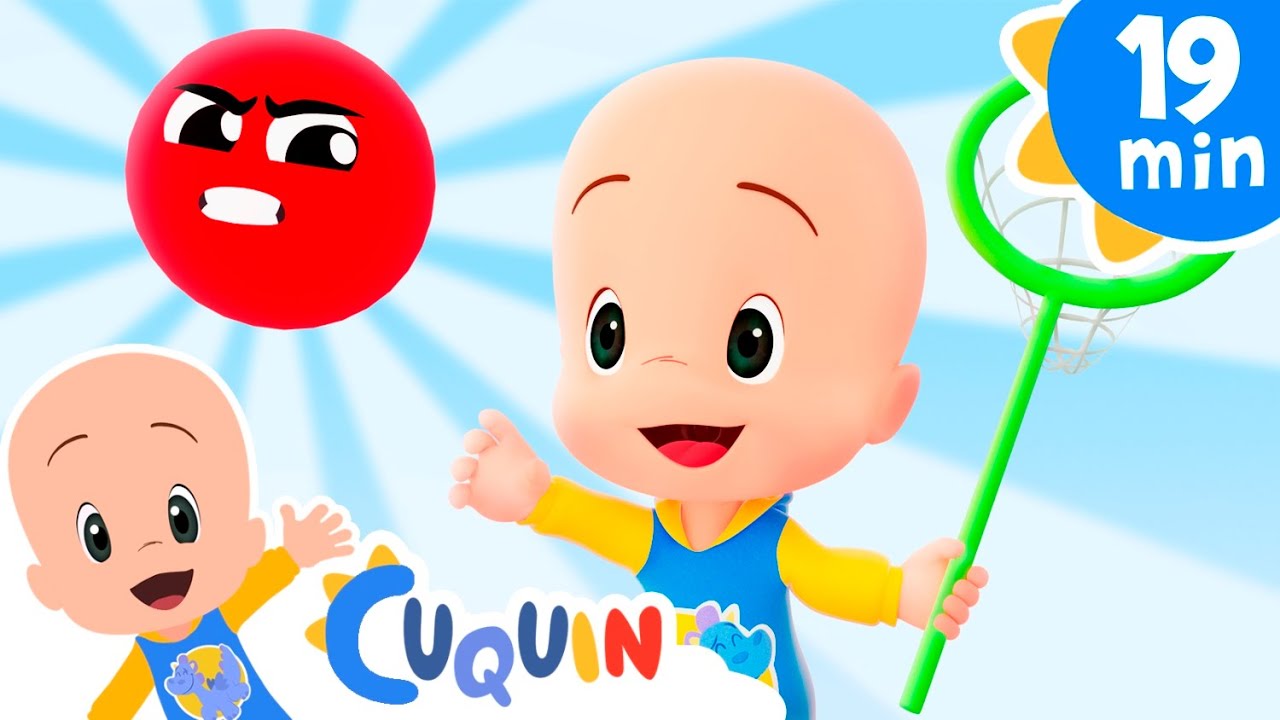 Las bolas de colores saltan y juegan | Cleo y Cuquín: canciones y vídeos educativos