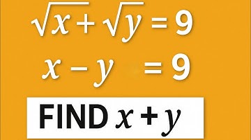 Math Olympiad Problem | Can You Solve this? | Find x + y