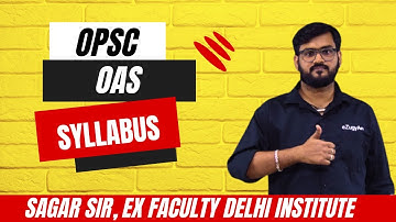 SYLLABUS ANALYSIS OF OPSC OCS (OAS) PRELIMS + MAINS / BY SAGAR SIR