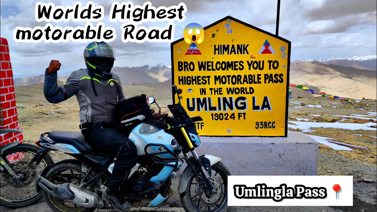 Umlingla Pass On Yamaha fzs | दुनिया सबसे ऊंचा पास | Pune to Ladakh