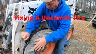 Fixing Bobcat Tire