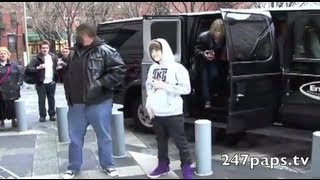 Justin Bieber promoting his first album My World in NYC (ThrowBack)