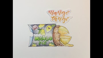 How To Draw Kawaii (かわいい | 可愛い) Mango Hand Pie | (Step by Step Easy)