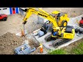 Road Building RC 1:16 Scale | Huina 580 and Liebherr 946 Excavating | Realism Is Key