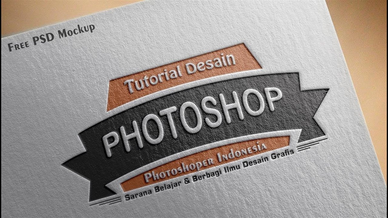 Cara Mudah Desain  Logo  dengan Mockup di Photoshop YouTube