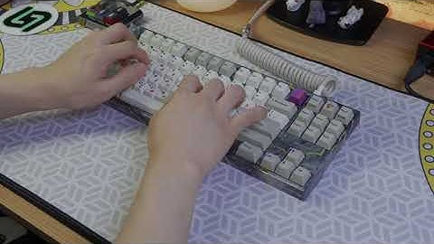 Finder Works En Dash (N-) with lubed H1s Typing Sounds