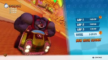 Hot Air Skyway Dr. N. Tropy Time Trial 2: Crash Team Racing Nitro-Fueled