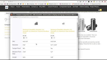 Compare products feature Odoo