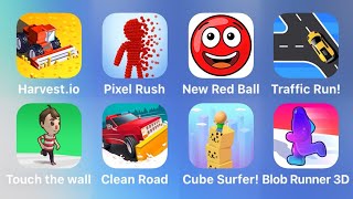 Harvest.io, Pixel Rush, New Red Ball, Touch the Wall, Clean Road, Cube Surfer, Blob Runner 3D screenshot 5