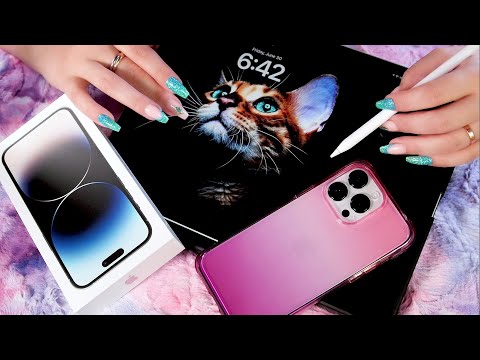 🎧ASMR Tapping & Scratching on APPLE PRODUCTS / boxes, iPad, iPhone, apple pen / NO TALKING