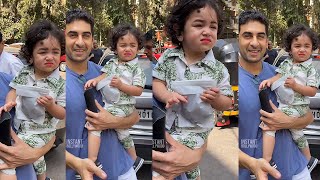 Ranbir Kapoor's Daughter Raha Kapoor angrily Shouting At Media for taking her Picture