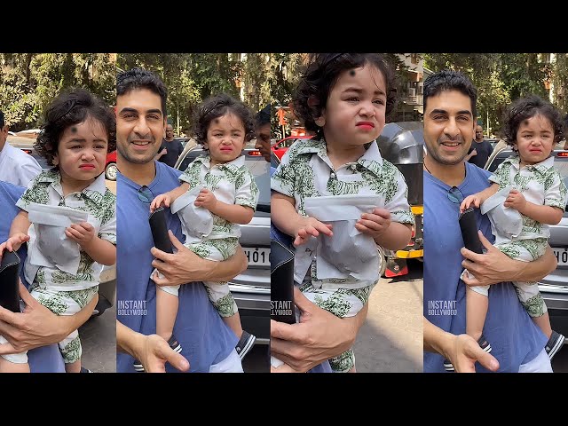 Ranbir Kapoor's Daughter Raha Kapoor angrily Shouting At Media for taking her Picture class=