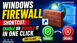 Create a One-Click Shortcut to Toggle Windows Firewall (Windows 10/11)