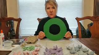 Egg Carton Art Wreath